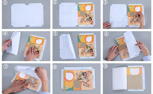 30pcs Waterproof Plastic Book Cover Office & Stationery