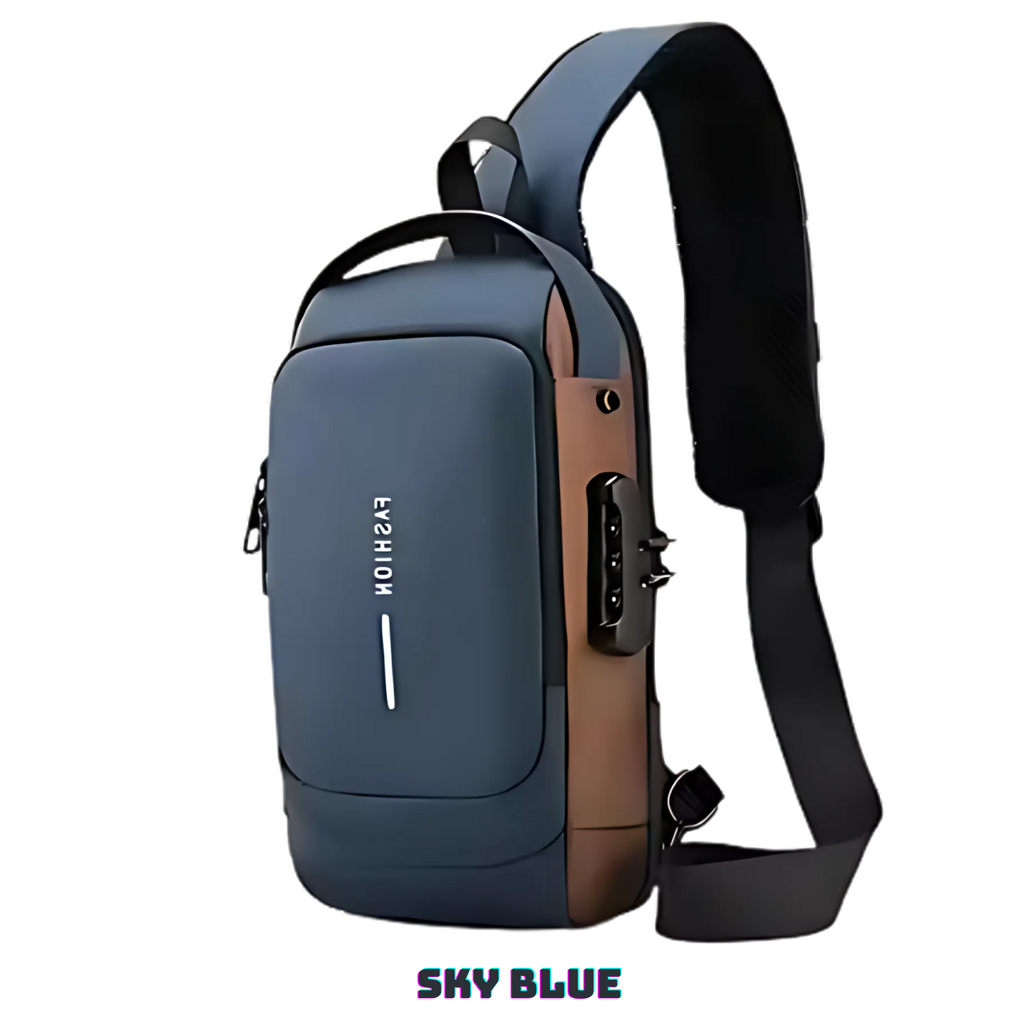 Waterproof USB Sling Backpack – Anti-Theft Design