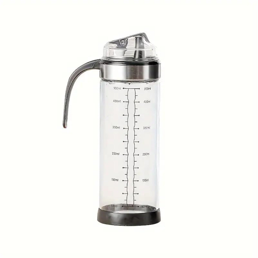 500ml Glass Oil Bottle With Ergonomic Non Slip Handle Kitchenware