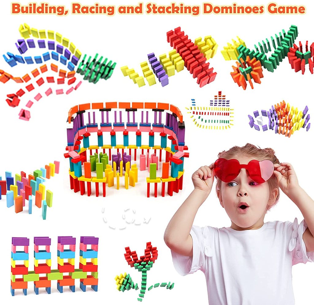 120 pcs Wooden Domino Game Toys