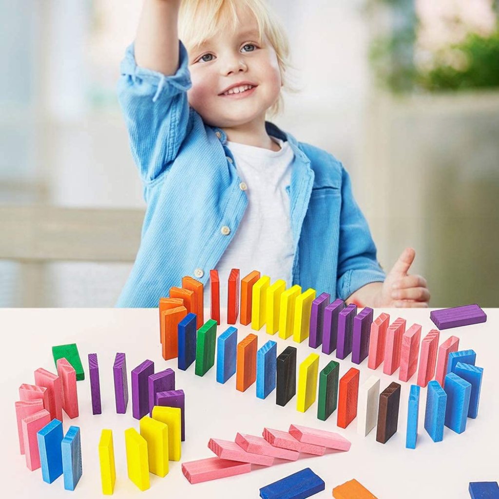 120 pcs Wooden Domino Game Toys