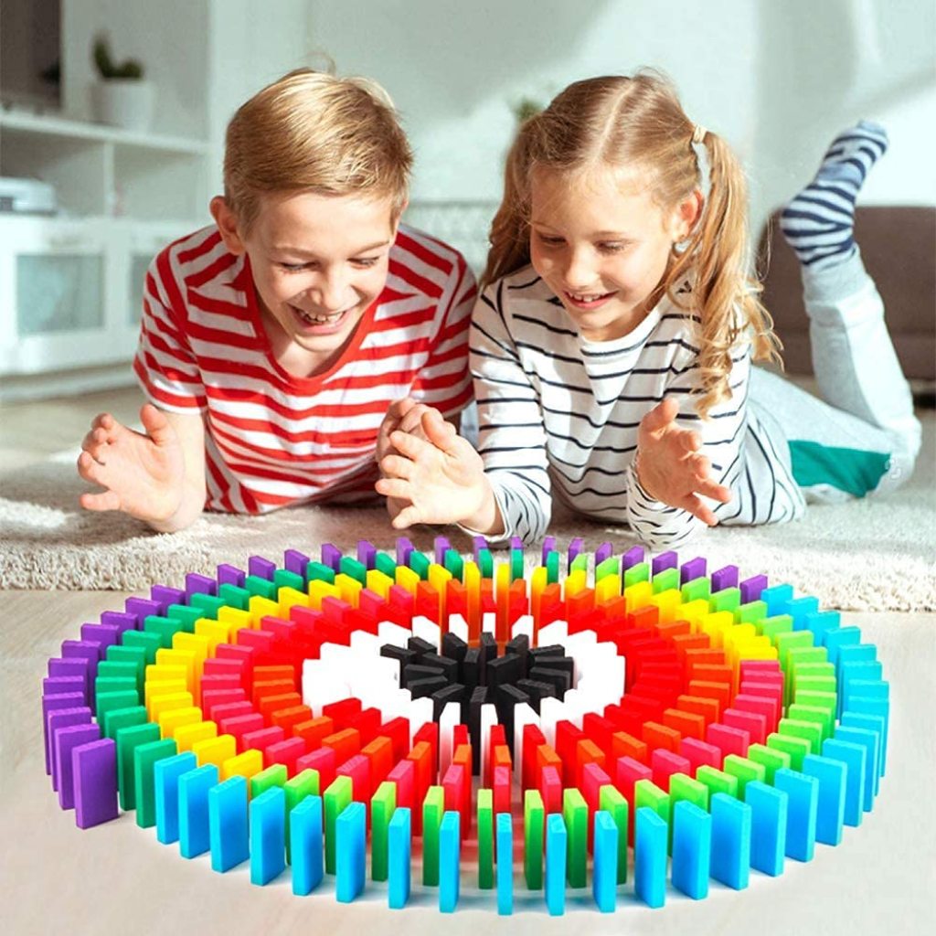 120 pcs Wooden Domino Game Toys