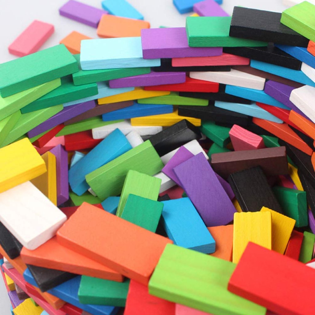 120 pcs Wooden Domino Game Toys