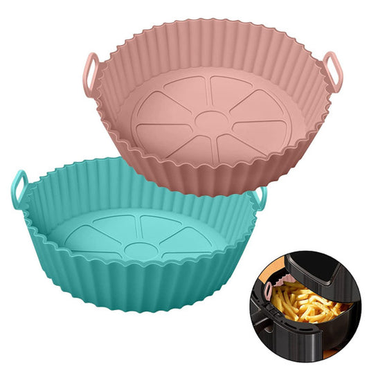 Air Fryer Silicone Pot – 1pcs Heatproof Basket Insert