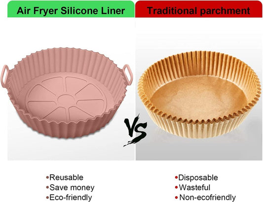 Air Fryer Silicone Pot – 1pcs Heatproof Basket Insert