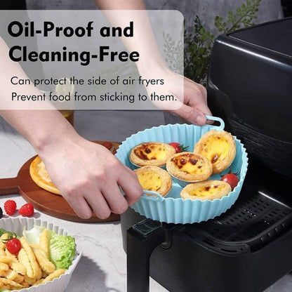 Air Fryer Silicone Pot – 1pcs Heatproof Basket Insert