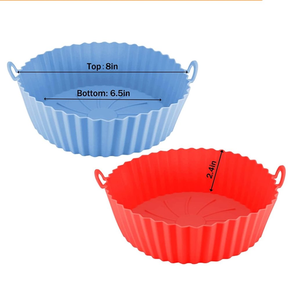 Air Fryer Silicone Pot – 1pcs Heatproof Basket Insert