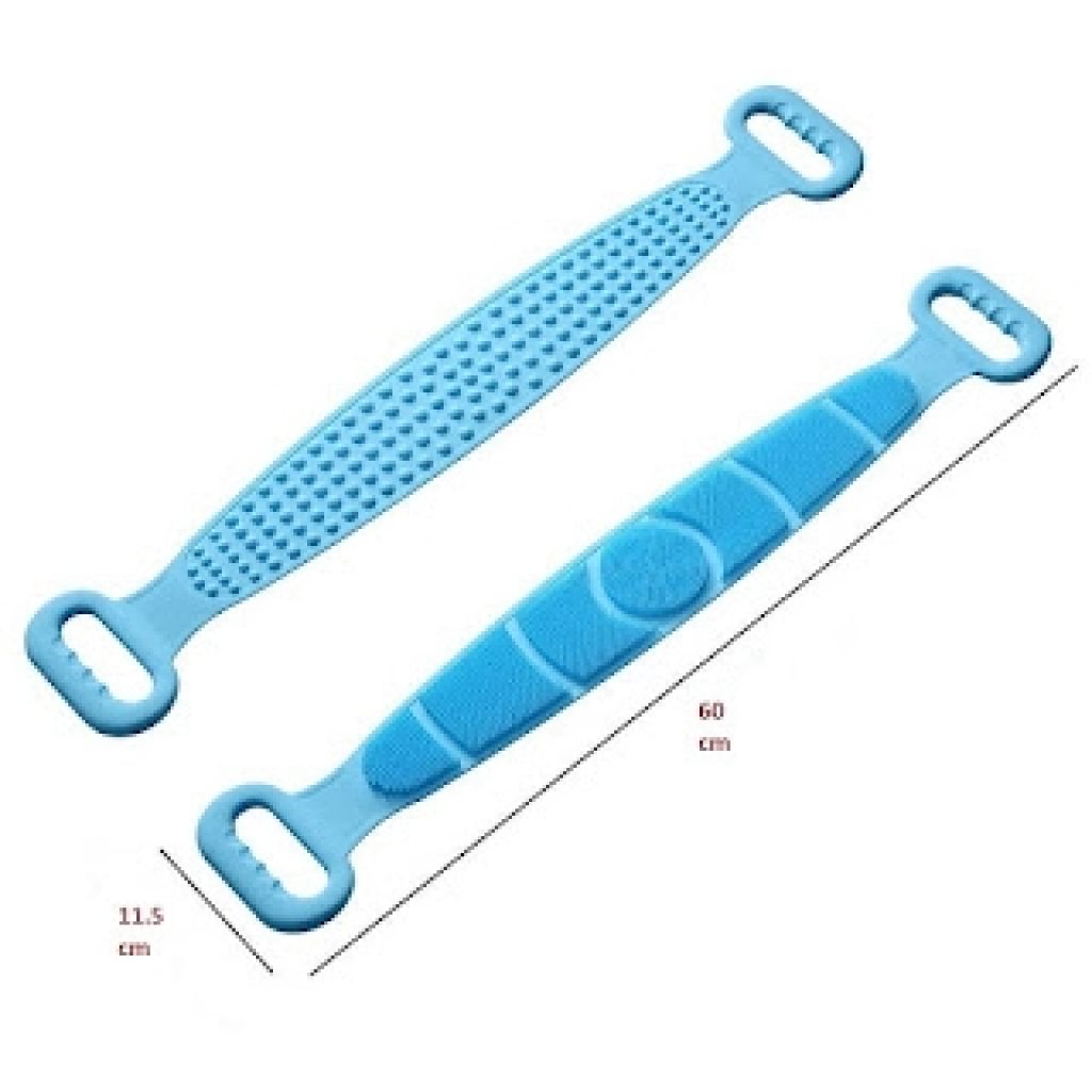 ilicone Body Scrubber Belt – Double-Sided Exfoliating Bath Belt | Back & Body Cleaning Accessory