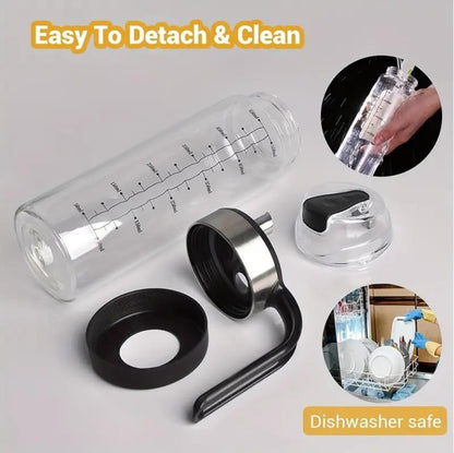 500ml Glass Oil Bottle With Ergonomic Non Slip Handle Kitchenware