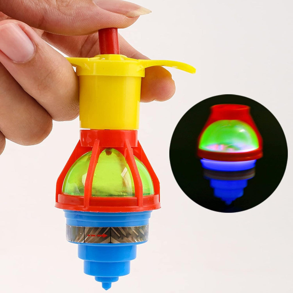 Spinning Tops Toy with LED Lights & Launcher
