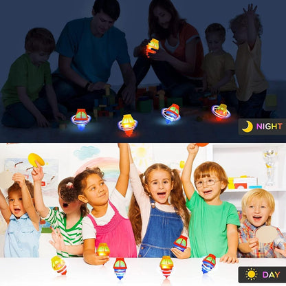 Spinning Tops Toy with LED Lights & Launcher