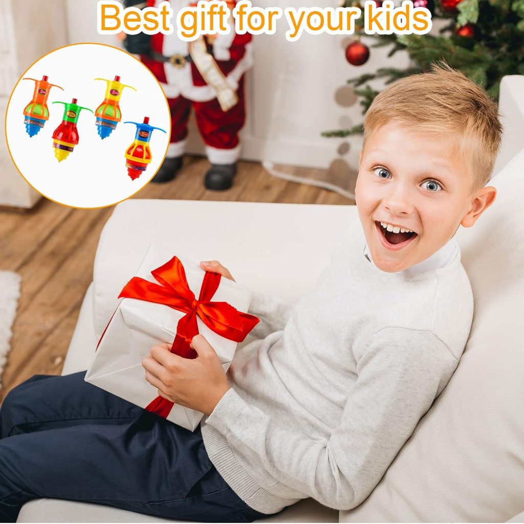 Spinning Tops Toy with LED Lights & Launcher