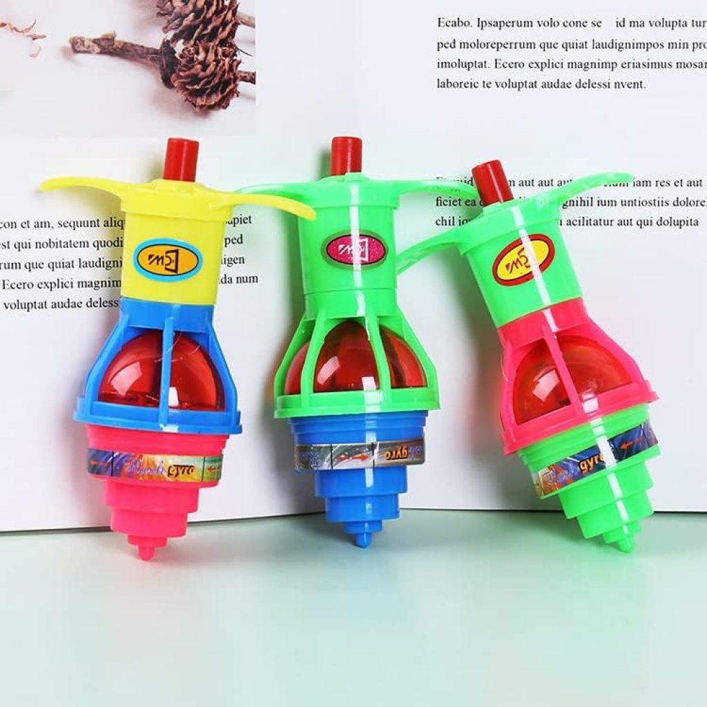 Spinning Tops Toy with LED Lights & Launcher